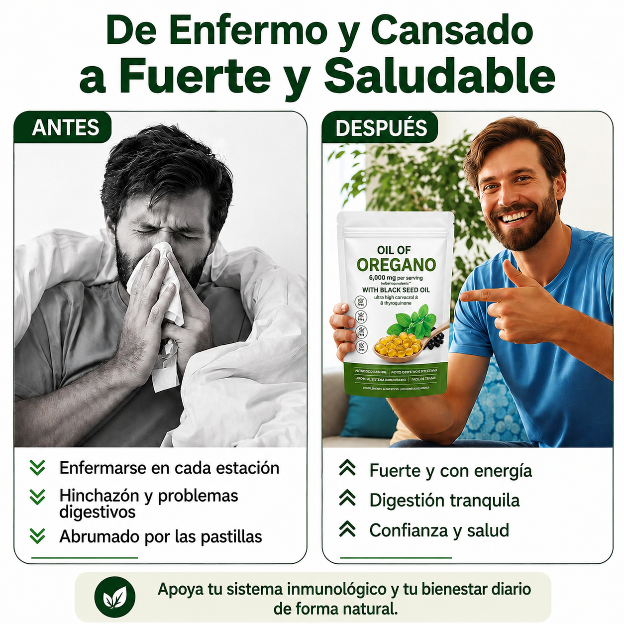 Aceite de Oregano | Elimina Hongos, Virus e Infecciones